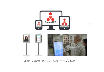 非接触バイタル測定システム　PrimeVital